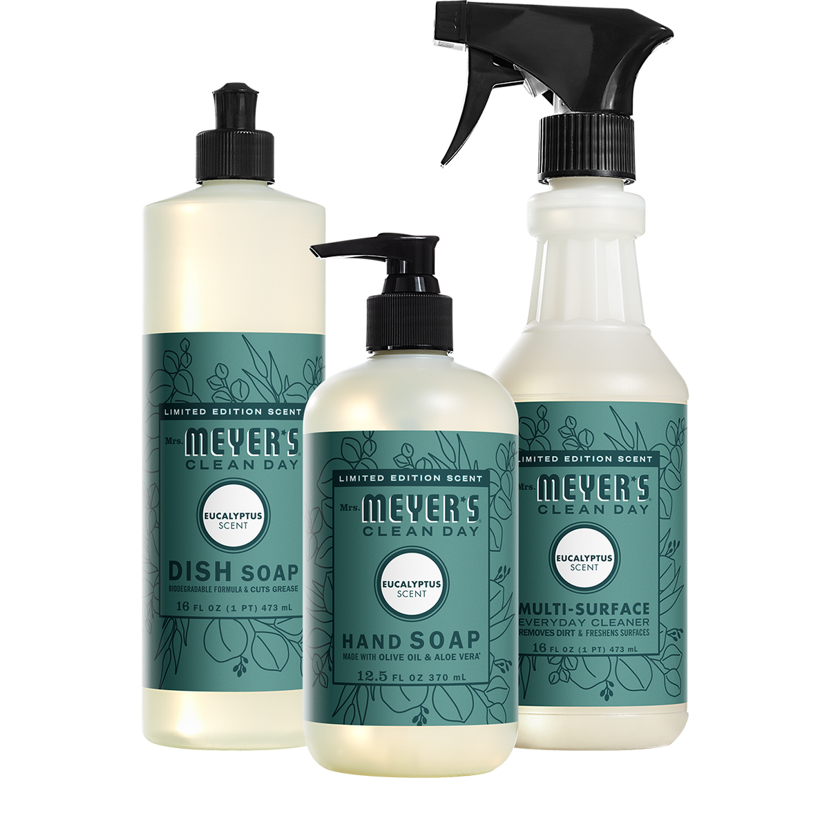 Mrs. Meyer's Eucalyptus Kitchen Basics Set