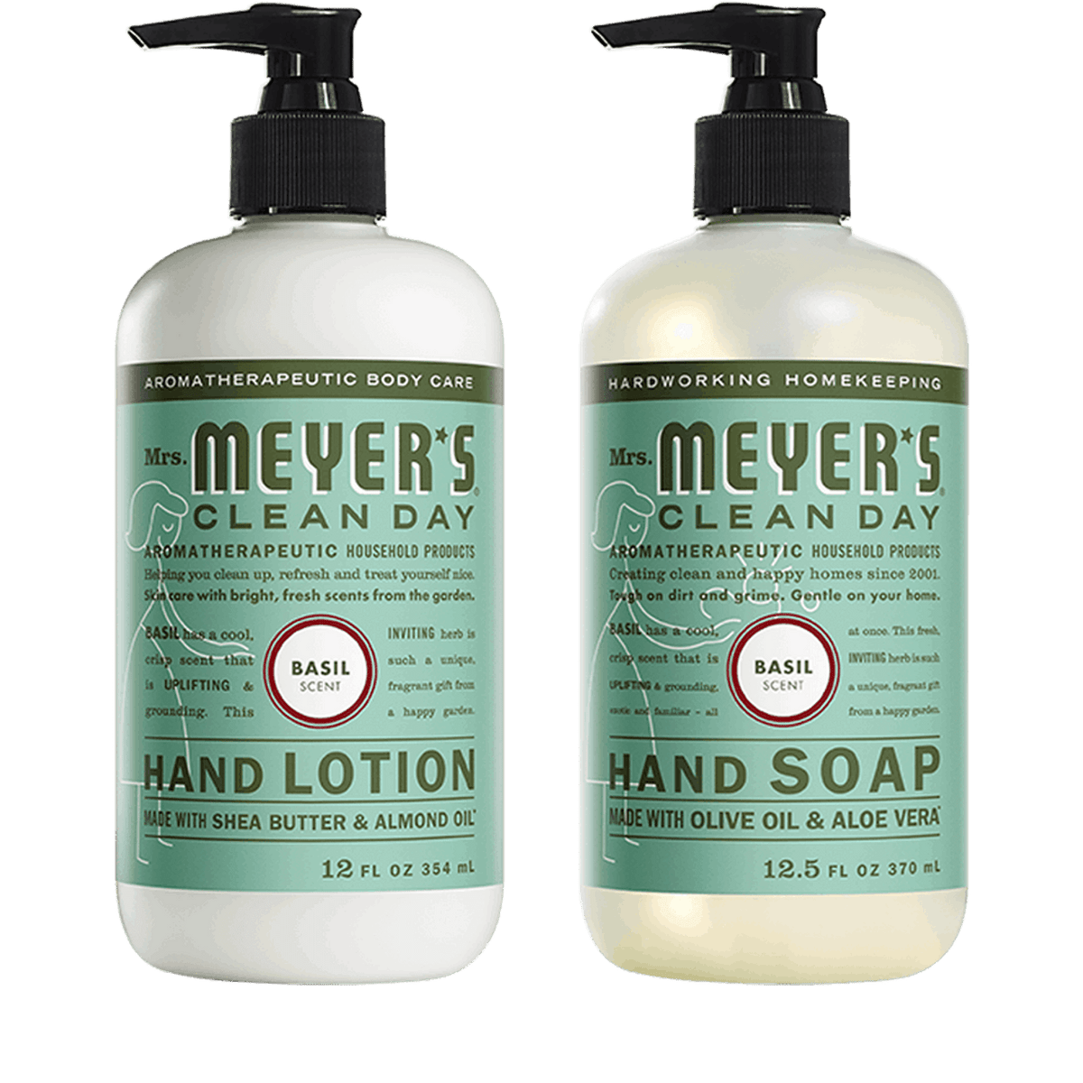 Mrs. Meyer's Basil Hand Care Basics Set